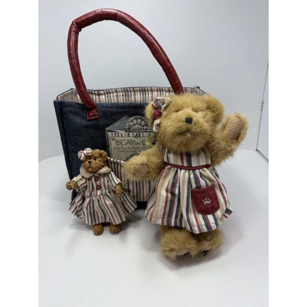 Boyds Bear F.O.B. Collectors Club Kit 2007 Tote Bag Shopsalot Plush Figure & Pin - Picture 6 of 13